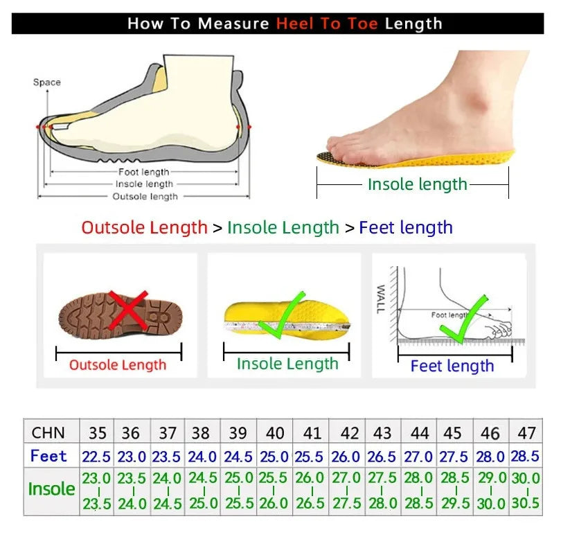 Shoe size conversion chart for men's sneakers, showing different country size measurements.